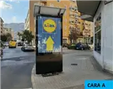 Mupi en Paseo del Saladar de Dénia Mupi en Paseo del Saladar con calle Diana, Dénia